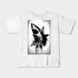 Great White Shark Portrait Kids T-Shirt